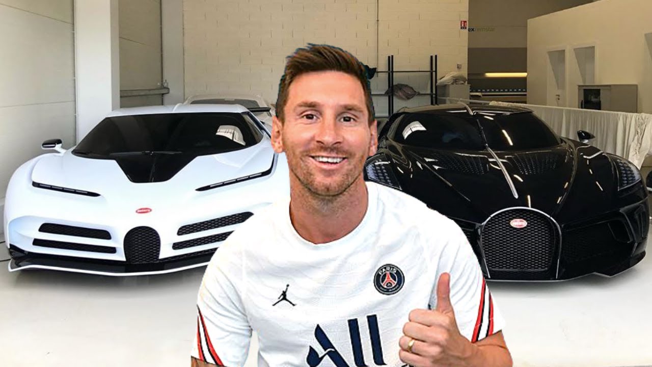 Messi con sus vehiculos